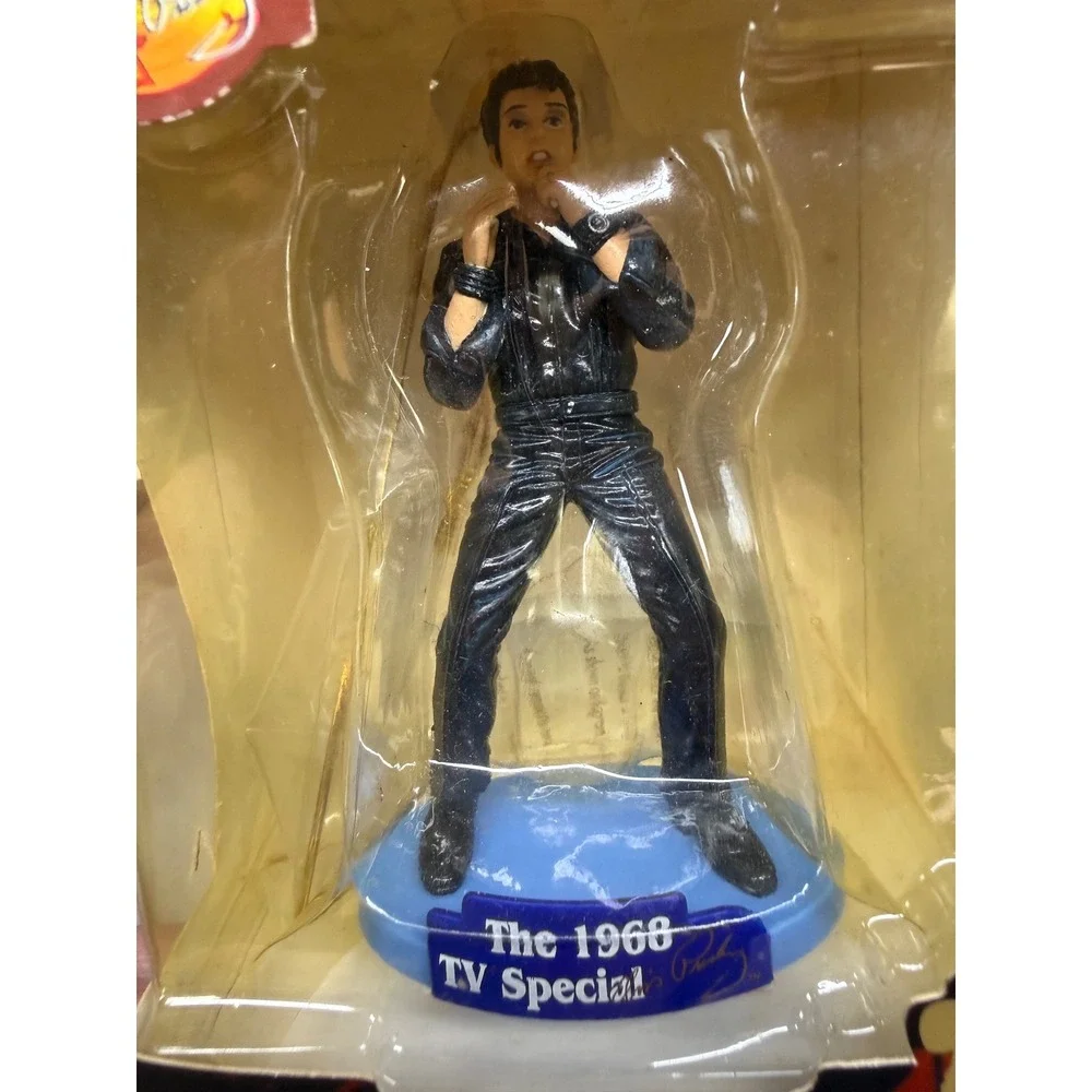 Elvis Presley 1968 TV Special Collectible Ornament Trevco Black Leather Suit NIB